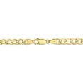 thumbnail image 4 of The Black Bow 5.25mm, 10k Yellow Gold Hollow Curb Link Chain Necklace, 26 Inch, 4 of 9