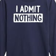 thumbnail image 3 of Instant Message - I Admit Nothing - Toddler And Youth Long Sleeve Graphic T-Shirt, 3 of 6