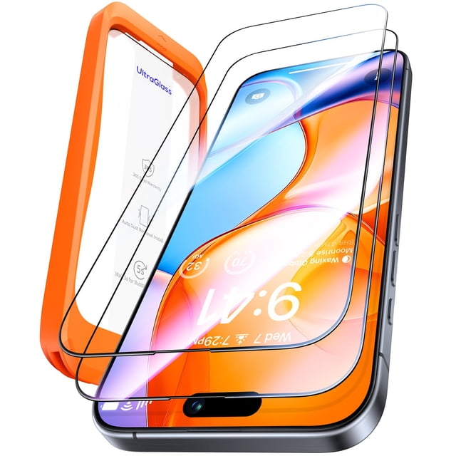 Protector de pantalla UltraGlass 9H+ Glass para iPhone 15 Pro Max