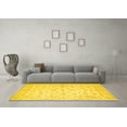 thumbnail image 3 of Ahgly Company Machine Washable Indoor Rectangle Oriental Yellow Traditional Area Rugs, 8' x 12', 3 of 4