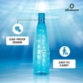 thumbnail image 3 of oliveware Stunning Range Premium PET Water Bottle With Better Grip, BPA Free & 100% Leak Proof, 1 Litre Bottle, For Home & Office Use, Pack of 6 - Blue, 3 of 4