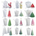 thumbnail image 2 of Molde de cera de árbol de Navidad para decoración del hogar, vela perfumada hecha a mano de silicona, DIY, yeso, resina, adorno, 2 of 4