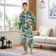 thumbnail image 6 of FORMRS Onesies Pajama for Adults Unisex Hoodie Winter Jumpsuit One Piece Sleepwear, Sizes S-2XL, Forest Camouflage Pattern, 6 of 7