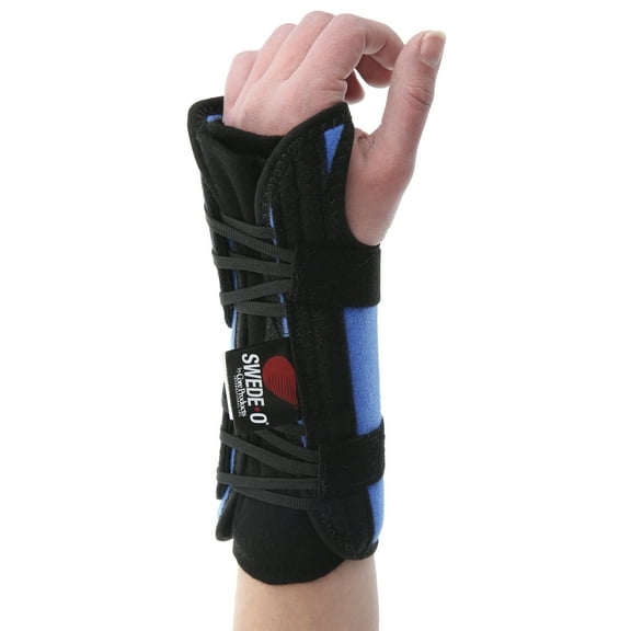 Swede-O PowerWrap Wrist Brace, Blue - Right