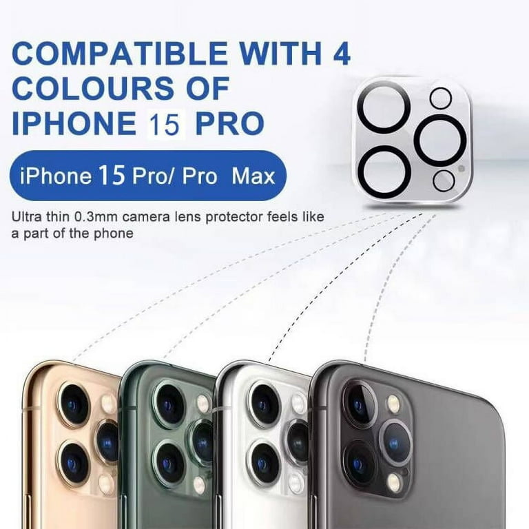 4 Pack Camera Lens Protector for iPhone 15 Pro Max 6.7 / iPhone 15 Pr -  cell phones - by owner - electronics sale 