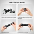 thumbnail image 4 of Lepro UV Flashlight Black Light 51 LED UV Light Handheld Blacklight 395nm Detector for Pet Urine, Stains, Bed Bug and Scorpions, Battery Not Included, 4 of 11