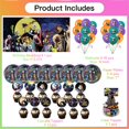 thumbnail image 6 of Night Before Christmas Birthday Party Supplies Balloons Plates Decoration Cake Topper Decor Tableware Banner Backdrop, 6 of 7