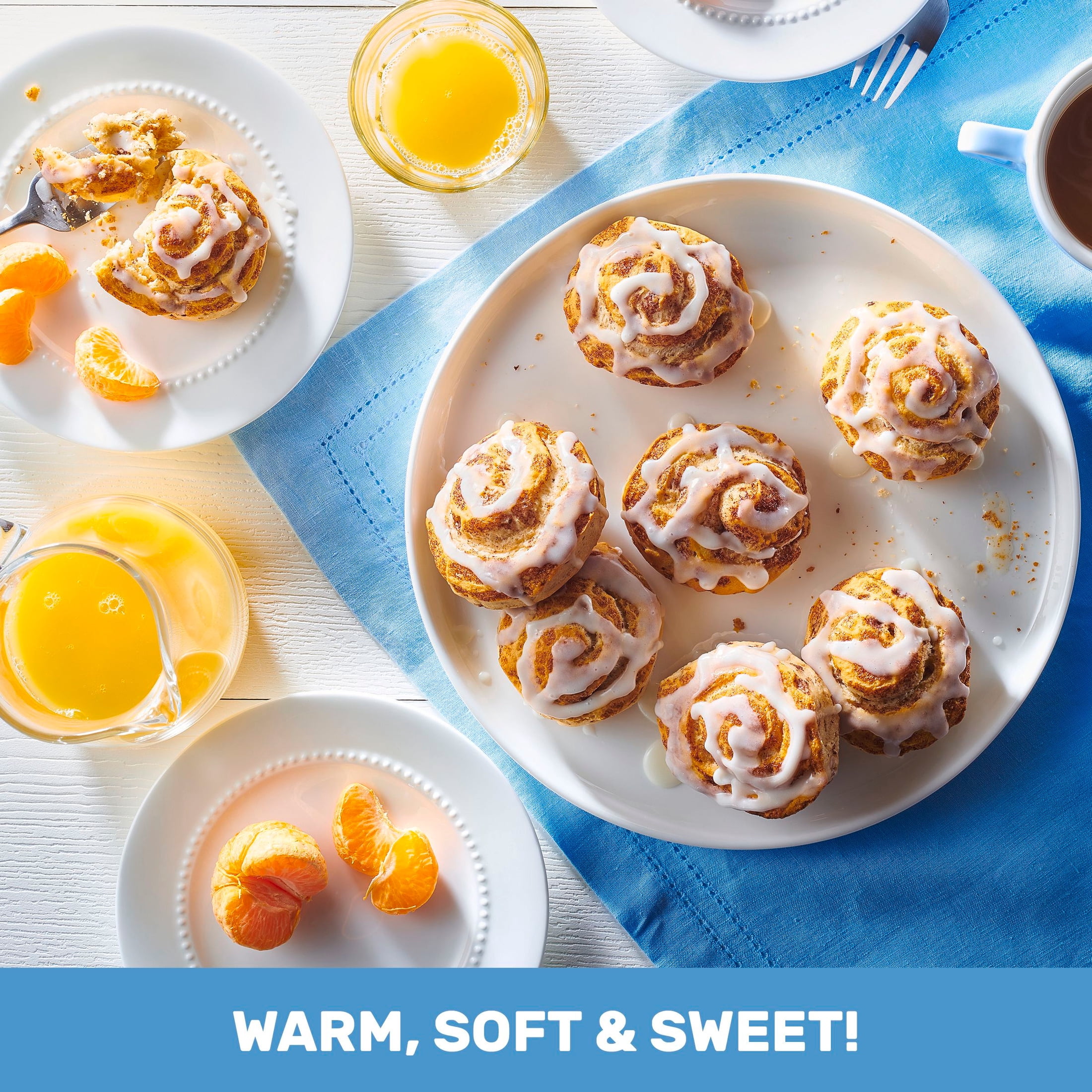 Pillsbury Flaky Grands! Cinnamon Rolls with Cinnabon Cinnamon and Cream Cheese Icing, 5 count