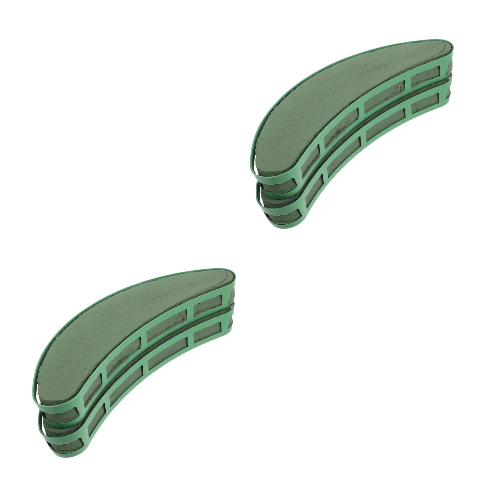 Masteelf 2pcs Floral Cage For Artificial Flowers Crescent Shaped Floral Foam For Wedding Centerpiece Flower Arrangement Base Floral Arrangement Supplies