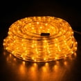 thumbnail image 5 of WYZworks 25 feet Thick ORANGE Pre-Assembled LED Rope Lights with 25', 50', 100', 150' option - Christmas Holiday Decoration Lighting | UL Certified, 5 of 8
