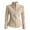 Beige, variant on Women's Stand Collar Slim Fit Long Sleeve Jacket with Full Zip and Side Pockets for Casual Outerwear M Size Khaki