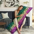 thumbnail image 5 of Leopard Print Body Pillow Cover – Soft & Breathable, Hidden Zipper, 20"x54", Fashion Animal Print – Cheetah & Tropical Spots, Perfect Gift for Side Sleepers, Pregnancy, Modern Home Decor, 5 of 7