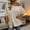 Beige, variant on Off Th Shoulder Tops for Women Trendy Date Night Shirts Women's Short-sleeved Off-shoulder and Linen Top Light Blue 2X