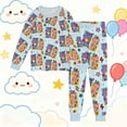 thumbnail image 2 of Girls Sweatsuits Soft and Cozy Long Sleeve Pajama Two Piece Sleepwear Loungewear for Kids and Toddlers, 2 of 4