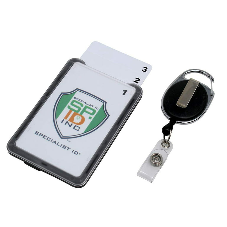 ID CARD & Badge Holder Retractable Reel For lanyard and security pass