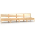 thumbnail image 1 of vidaXL Canapés de Jardin Mi-Hauteur 4 Pcs Pin Massif, 1 of 4