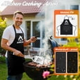 thumbnail image 3 of 26pcs Grilling Gifts For Men  Dad Father's Day Stainless Steel Bbq Grill Accessories Tools Set Heavy Duty Utensils Kit With Apron Thermometer Mats In Aluminum Case Brown, 3 of 6