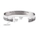 thumbnail image 1 of Pulsera inspiradora, pulsera conmemorativa de acero inoxidable, pulsera conmemorativa con ondas grabadas, brazalete de calidad en la que puedes confiar, 1 of 7