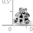 thumbnail image 4 of 925 Sterling Silver Artisan Oxidized Reflections Teen Letter Name Personalized Monogram Initial H Bead Charm Pendant Nec, 4 of 5