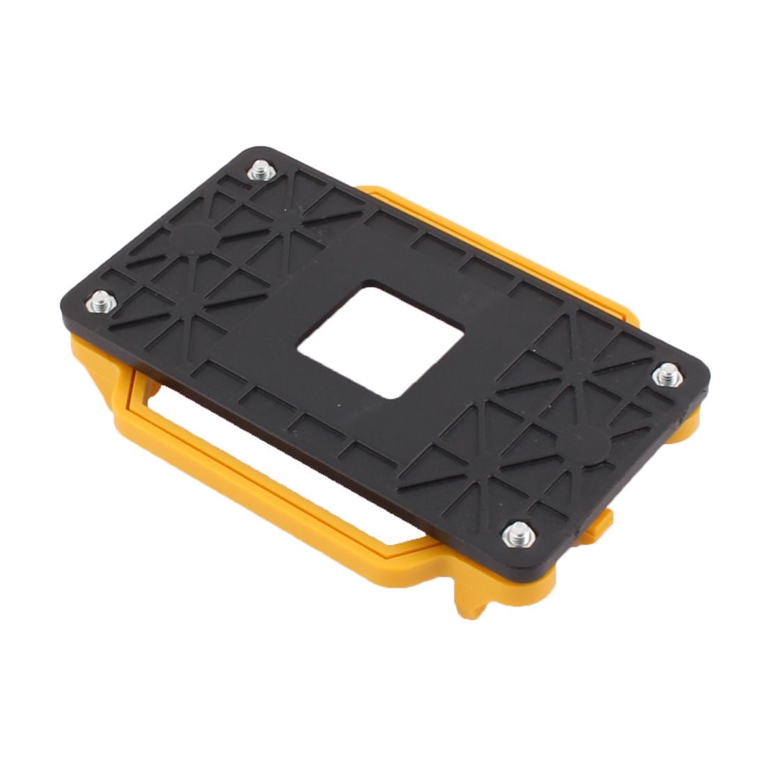 Plastic AMD CPU Cooling Fan Bracket Holder Base Yellow Black for AM2