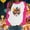 #9Hot Pink, variant on Byworldtasic Mardi Gras Long-Sleeve T-Shirt for Women Plus Size Raglan Sleeve Carnival Graphic Top