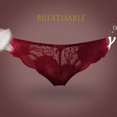 thumbnail image 4 of TrowBridge-bragas sexys para mujer, ropa interior de encaje Floral, calzoncillos transpirables de cintura baja, lencería ahuecada, lazos dulces, oferta, 4 of 4