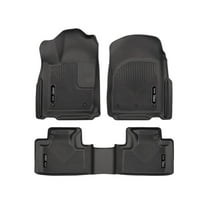 Husky Liners 99151 Weatherbeater Floor Mats Fit 2016-2025 Dodge Durango (Bench/Bucket Seats, w/w/o 3rd Row), 2016-2022 Jeep Grand Cherokee/WK - Front/2nd Seat - Black | Includes Footwell Coverage
