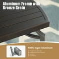 thumbnail image 3 of Ulax Furniture Patio Aluminum 21.5"Lx 21.5" W Side Table Outdoor/Indoor Square End Table, 3 of 6