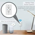 thumbnail image 3 of Smart Wi-Fi  In Wall Outlet one USB Port 2 independent Sockets Work with Alexa, Google Assistant, App Control, 3 of 8