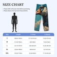 thumbnail image 4 of Lsque Blue Watercolor Duck Print Men's Pajama Pants, Lounge Pant - Comfortable Home Wear,Elastic Waistband, Stylish Design-Small, 4 of 9