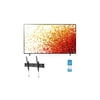 LG 86NANO90UPA 86" Real NanoCell Cinema HDR Display Smart Ultra HD 4K TV with a Walts TV Large/Extra Large Tilt Mount for 43"-90" Compatible TV's and Walts HDTV Screen Cleaner Kit (2021)