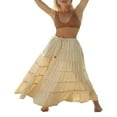 thumbnail image 1 of Jupes d'Été Fluides avec Cordon de Serrage Taille Haute pour Femmes, 1 of 5