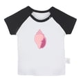 thumbnail image 1 of Little Baby Cute T shirt For Baby, Newborn Babies Animal Conch T-shirts, Infant Tops, 0-24M Kids Graphic Tees Clothing (Short Black Raglan T-shirt, 6-12 Months), 1 of 4