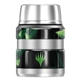 thumbnail image 2 of Magic The Gathering Green Mana Stylized THERMOS STAINLESS KING Stainless Steel Food Jar with Folding Spoon, Vacuum insulated & Double Wall, 16oz, 2 of 6