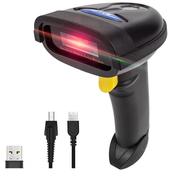 NETUM 2D Barcode Scanner, Compatible with 2.4G Wireless & Bluetooth & USB Wired Connection, Connect Smart Phone, Tablet, PC, 1D Bar Code Reader Work
