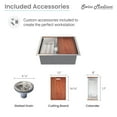 thumbnail image 6 of Rivage 27 x 19 Single Basin Undermount Kitchen Workstation Sink, 6 of 14