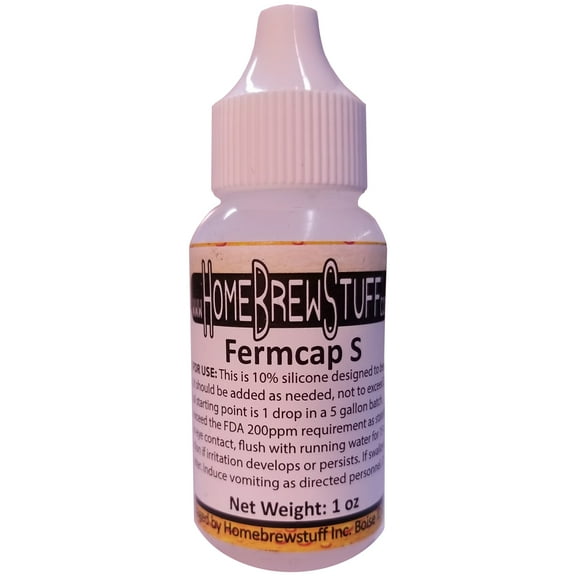 Tapcraft Fermcap S – 1 oz Bottle – Anti-Foam Agent for Homebrewing & Fermentation