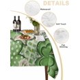 thumbnail image 5 of St. Patrick's Suqare Tablecloth - 54 x 54 Inch, Luck Shamrock Eucalyptus Leaves Flowers Beige Waterproof & StainResistant Tablecloth, Washable Oil-proof Table Cover for Dining/Party/Wedding/Buffet, 5 of 9