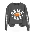 thumbnail image 4 of BODOAO Game Day Football Sweatshirts for Women - Long Sleeve Football Season Graphic Shirts,Cute Mom Shirt,Crewneck Pullover Tops Football Fan Game Day Shirt Letter Print Casual Soccer Fans Top, 4 of 4