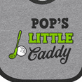 thumbnail image 4 of Inktastic Pops Little Caddy with Golf Club and Ball Boys or Girls Baby Bib, 4 of 4