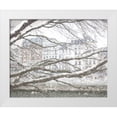 thumbnail image 1 of Murdock, Ramona 18x15 White Modern Wood Framed Museum Art Print Titled - Snow Day in Paris, 1 of 4