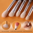 thumbnail image 6 of 15Pcs No LOGO Professional Makeup Brushes Set Natural Synthetic Hair Eye Shadow Eyebrow Blending Eyeliner Make up Tools E15 With LOGO, 6 of 6