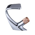thumbnail image 3 of Grifo de cascada perfecl para bañera y lavabo acabado Plata oro y rosa, 3 of 8