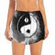 thumbnail image 2 of Balery Yin And Yang Pantalones cortos deportivos para mujer con forro y dos bolsillos, elásticos, para entrenamiento, gimnasio, yoga-Medium, 2 of 7