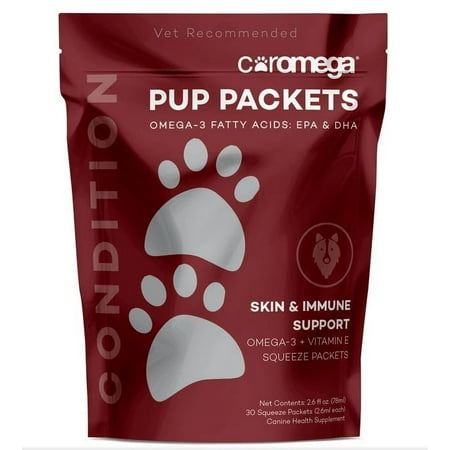 UPC: 0689269455716 | Pup Packets  Skin & Immune Support  30 Squeeze Packets  2.6 ml Each  Coromega