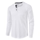thumbnail image 1 of pstuiky mangas largas para hombre, Camisa informal de manga larga con cuello alto y botones de invierno para hombre salir tops xxl, 1 of 4