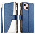 thumbnail image 1 of Funda cartera GANGXUN para iPhone 13 Mini , cuero PU con tarjetero, cremallera, correa de mano, soporte y protección 634°, 1 of 6