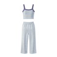 thumbnail image 6 of SJLDQY Pajamas for Women Set Striped Print Camisole Tops and Pants Pjs 2 Piece Set Soft Breathable Loungewear, 6 of 6