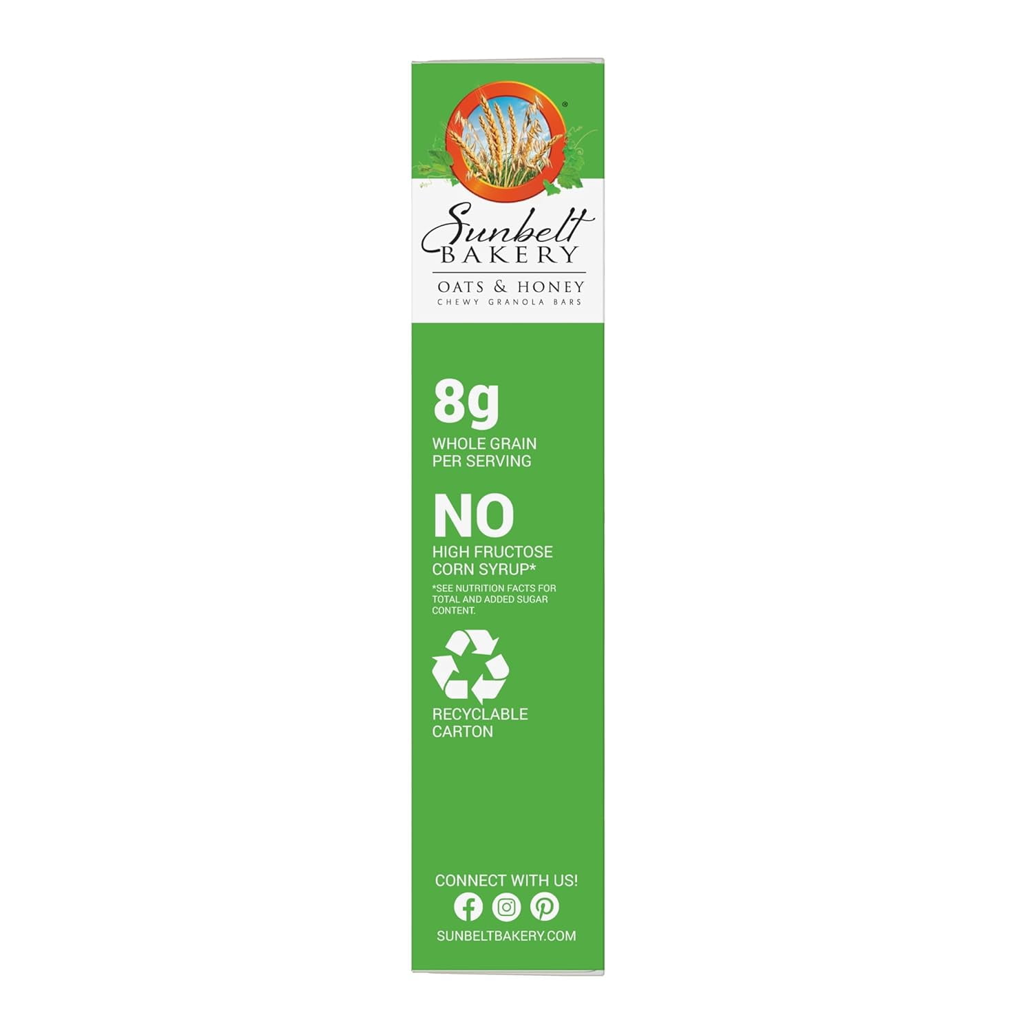 Sunbelt Bakery Oats & Honey Chewy Granola Bars, 80-1.0 OZ Bars (8 Boxes)