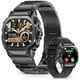 thumbnail image 1 of wonima11 G-Watch Sport Smartwatch, Octagonal Metal Case, Digital Display with Health Tracking, Black Metal Band, 1 of 1